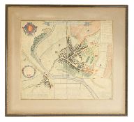 A Plan of the Town of Blandford with the adjacent Villages of Briantstone & Blandford St. Mary,