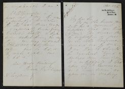 Florence NIGHTINGALE - Autograph Letter Signed.