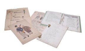 MSS, in German: 1- A 40th. Birthday greeting