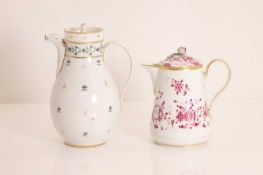 A Meissen Indian Purple porcelain hot water jug, 19th century,