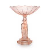 A Walther & Söhne 'Three Graces' pedestal bowl, circa 1930, German,