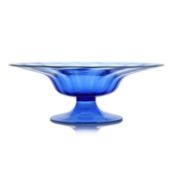 A glass tazza, 20th century, in the manner of Vittorio Zecchin for MVM Cappellin,