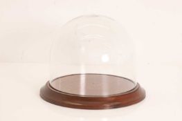 A glass dome, 20th century,
