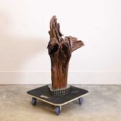 Lisa Culley (contemporary), A large hollow trunk root sculpture,
