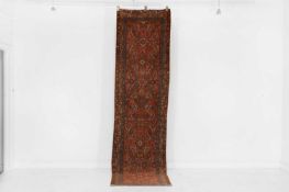 A Heriz wool runner, 20th century,