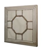 A large square silvered wall mirror by OKA, of recent manufacture,