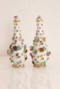 A pair of Meissen vases and covers, late 19th century,