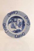 A Chinese blue and white dish,