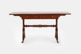 A Regency mahogany sofa table, circa 1815,