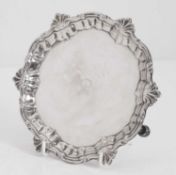 A George II silver salver,