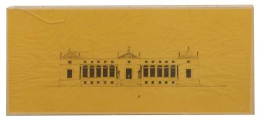 A large group of architectural drawings,