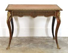 A Boullework writing table, 19th century,