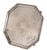 A silver salver,