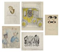 ▲ Anthony Wysard (British, 1907-1984) A group of five mixed media drawings