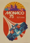 After a Monaco 75 GP poster, Circa 1991,