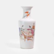A Chinese famille rose vase,