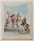 ▲ Anthony Wysard (British, 1907-1984) A group of six mixed media drawings