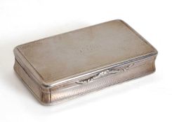 A William IV silver snuff box,