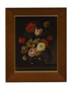 Continental School, 20th century Still life of a vase of flowers