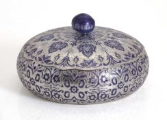 A Korean silver and cloisonne enamel box and cover, of recent manufacture,