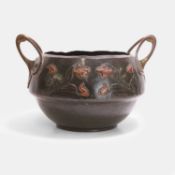 Jugendstil, a copper jardinière,