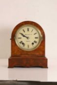 A walnut bracket clock, 19th century,