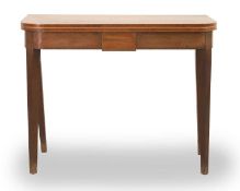 A Georgian mahogany tea table, 19th century,