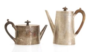 A part tea and coffee silver service,