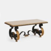 Manner of Gilbert Poillerat, a coffee table,