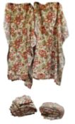 Four pairs of Sanderson floral print curtains, of recent manufacture,