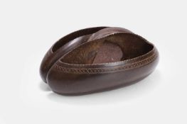 A coco de mer nut basket,