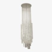Mazzega style, a cascade chandelier,