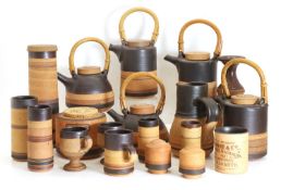 A collection of studio ceramics,