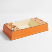 Clarice Cliff (British, 1899-1972), a rare 'Orange Chintz' double-sided bowl,