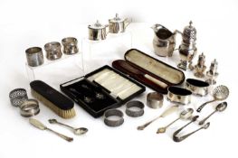 A collection of silver,