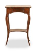 A continental walnut side cabinet, 19th century,