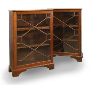 A pair of mahogany pier cabinets, 19th century,