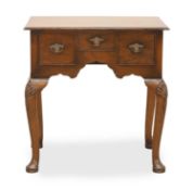 A George l style oak lowboy, 20th century,