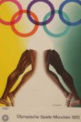 A 1972 Munich Olympics poster, 20th century,