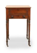 A small mahogany side table, 19th century,