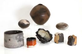 A collection of studio ceramics,