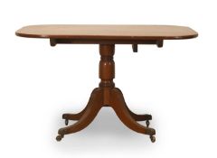 A mahogany breakfast table, 19th century,