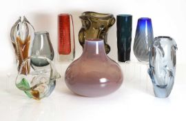 A collection of Czech and German glass items, 20th century