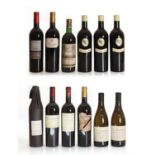 A selection of French red wines,