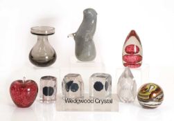 A collection of Wedgwood glass items, 20th century