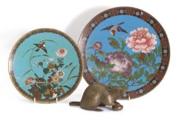 A Japanese bronze okimono of a rat, late 19th century,