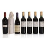 A selection of South African red wines,