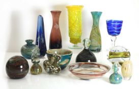 A collection of Mdina glass items, 20th century, Malta,