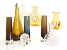A collection of Whitefriars glass items, 20th century
