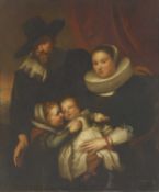 After Sir Anthony van Dyck Portrait of the painter Cornelis de Vos and his wife Suzanna Cock with th